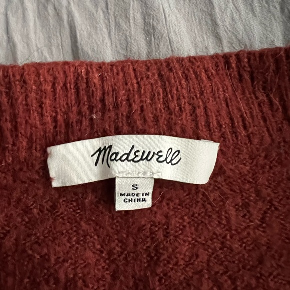 MADEWELL Bartlett V-Neck Pullover Sweater Small - Picture 2 of 7